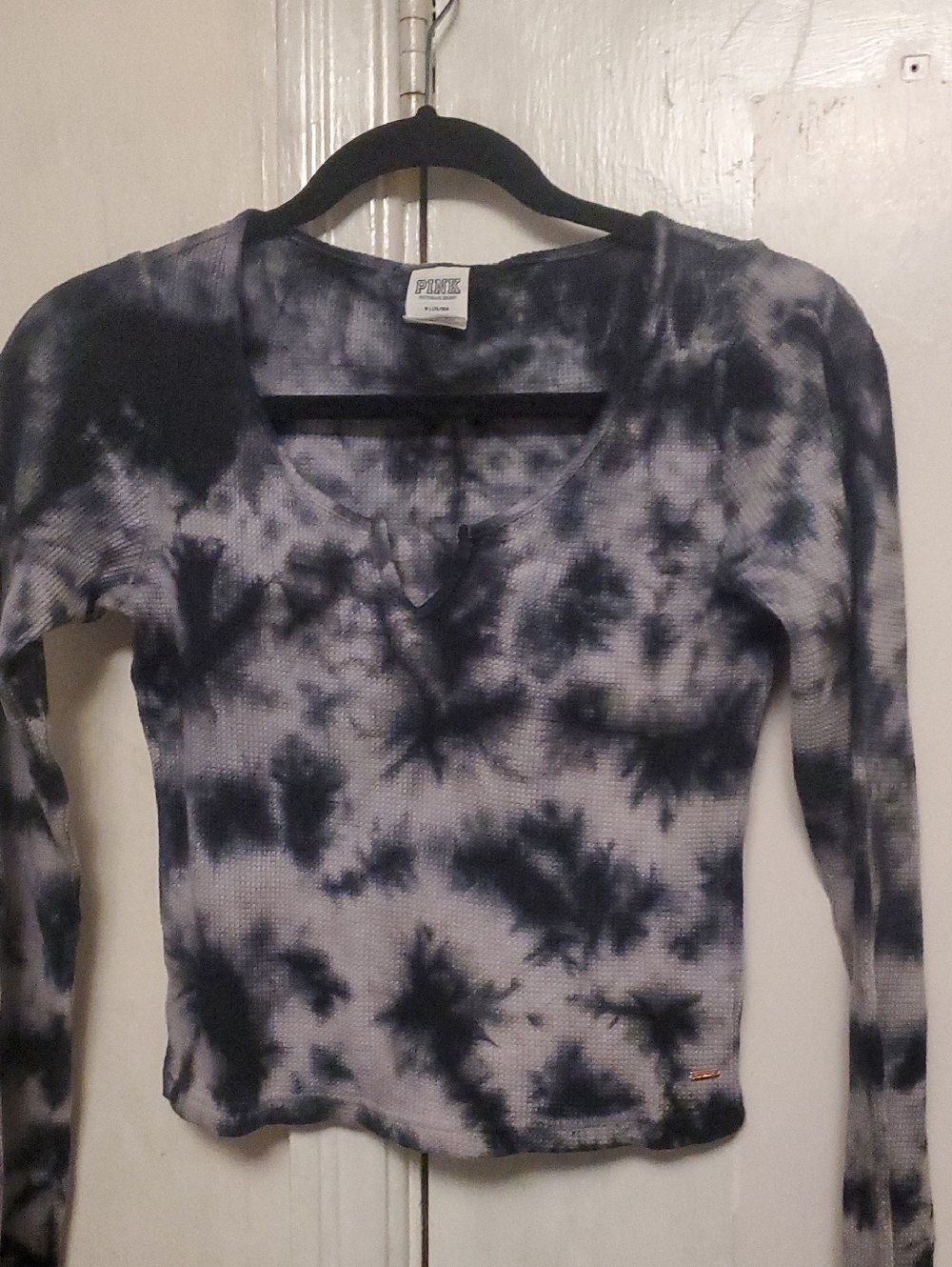 VS Pink Tye Dye Knit Top